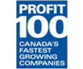 Award icon: Profit Top 100 Canada's Fastest Growing Companies.