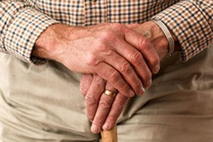 Close-up Of Senior Man's Hands.