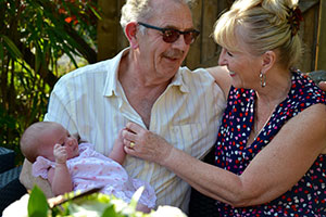 Grandparents With A Baby.