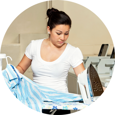 Home Support Worker Ironing.