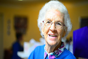 Senior Woman Smiling.